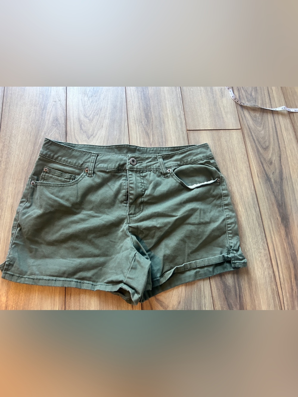 Faded Glory Olive Green Casual Shorts